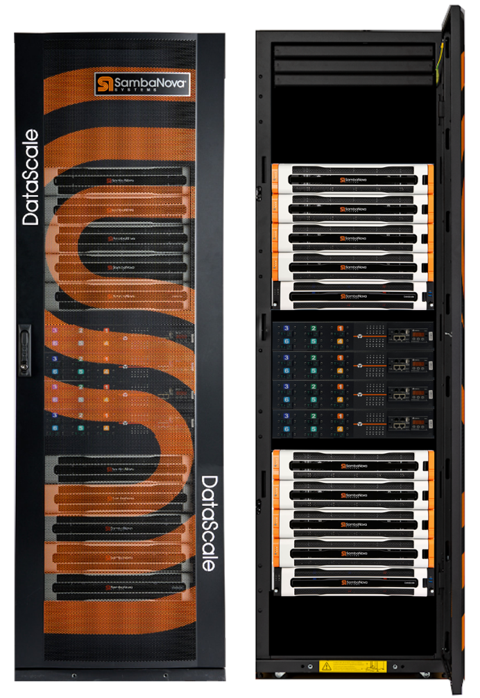 DataScale SN40L rack components (front view)